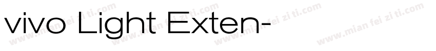 vivo Light Exten字体转换
